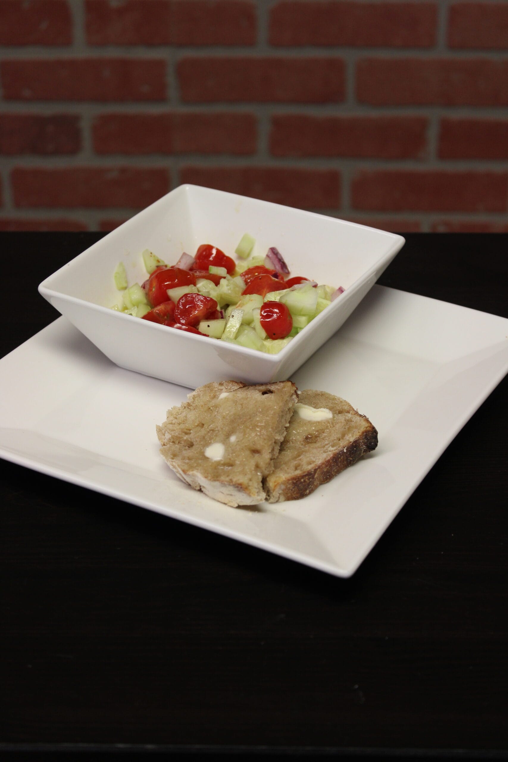 Fresh Garden Salad with home made Toast